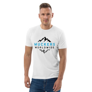 White Muckers Logo Alt - Unisex organic cotton t-shirt