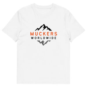 White Muckers Logo - Unisex organic cotton t-shirt